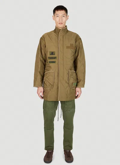 Liberaiders Quilted Patch Coat In Green