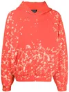 LIBERAL YOUTH MINISTRY BLEACH-SPLASH COTTON HOODIE
