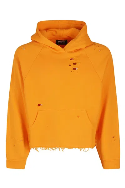 パーカー・フーディ Liberal Youth Ministry Cropped Cotton Hoodie With Distressed Liberal Youth Ministry distressed-finish Cropped Hoodie