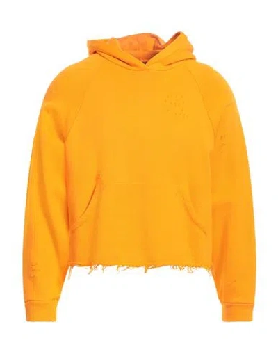 Liberal Youth Ministry Man Sweatshirt Orange Size Xl Cotton In Yellow