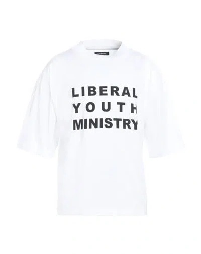 Liberal Youth Ministry Man T-shirt White Size L Cotton