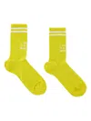 Liberal Youth Ministry Stripe-detail Socks In Yellow