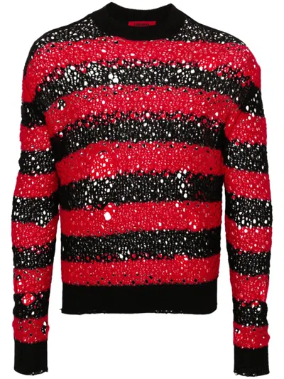 Liberal Youth Ministry Striped Sweater In 黑色