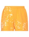 Liberal Youth Ministry Woman Shorts & Bermuda Shorts Orange Size L Cotton In Orange