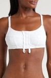 Liberare Everyday Easy-on Wireless Front Close Adaptive Bra In White
