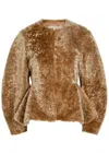 Liberowe Bear Shearling Jacket In Brown