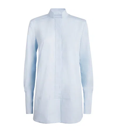 Liberowe Cotton Poplin Nerhu Signature Shirt In Blue