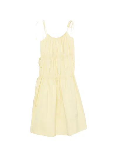 Liberowe Ella Tiered Midi Dress In Yellow