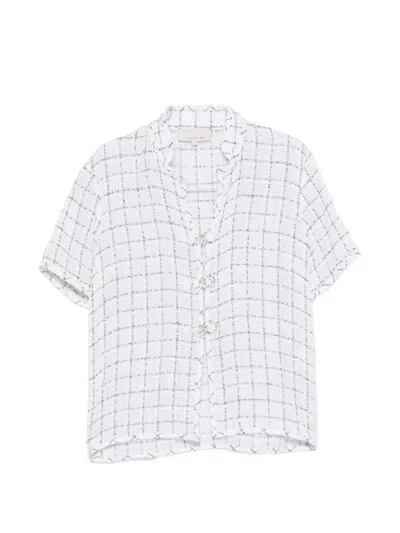 Liberowe Hetty Check-pattern Shirt In White