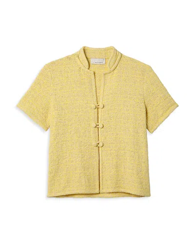 Liberowe Hetty Stand Collar Top In Yellow
