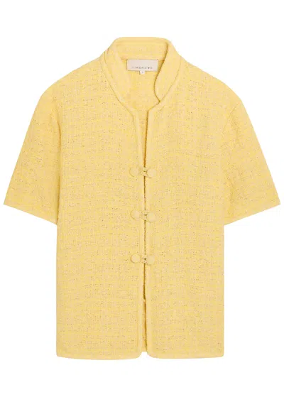 Liberowe Hetty Tweed Shirt In Yellow