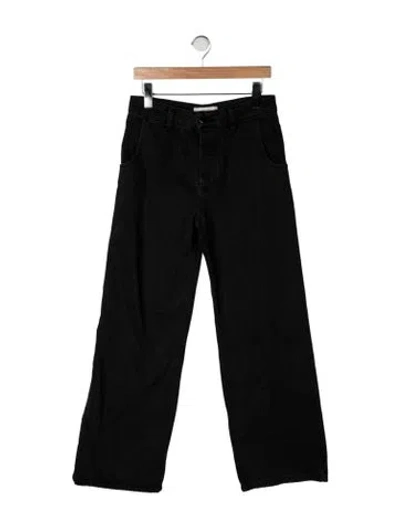 Pre-owned Liberowe High-rise Wide Leg Jeans In Black