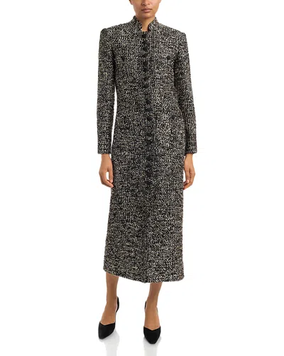 Liberowe Imperial Tweed Coat In Black