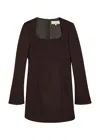 Liberowe Judy Wool Mini Dress In Brown
