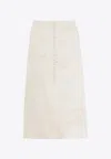 Liberowe Maha High-waist Midi Skirt In Ivory
