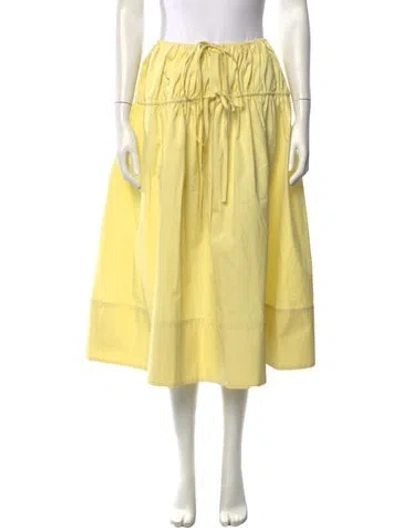 Pre-owned Liberowe Midi Length Skirt In Yellow