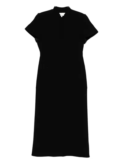 Liberowe Short Sleeve Midi Dress In Black