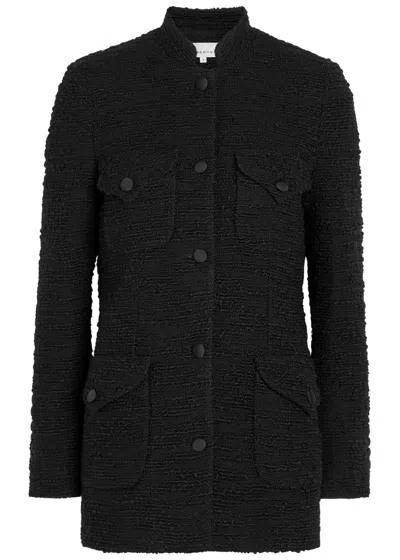 Liberowe Raja Wool-blend Tweed Jacket In Black