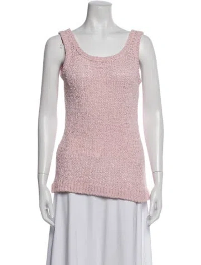 Pre-owned Liberowe Scoop Neck Sleeveless Top W/ Tags In Pink