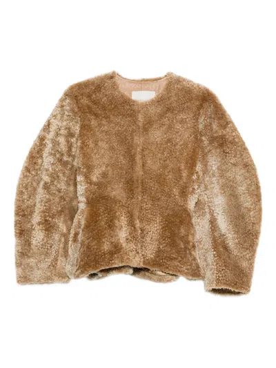 Liberowe Shearling Jacket In Brown