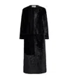 Liberowe Sheepskin Shearling Ora Coat In Black