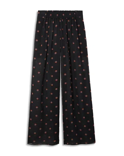 Liberowe Silk Palazzo Trousers In Blue