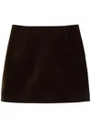 Liberowe Vera Cotton-velvet Mini Skirt In Multi
