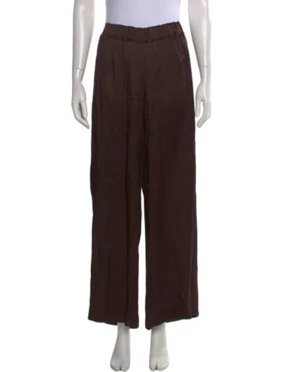 Pre-owned Liberowe Wide Leg Pants In Brown