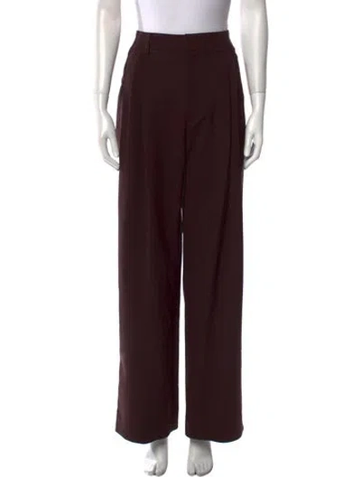 Pre-owned Liberowe Wide Leg Pants In Burgundy