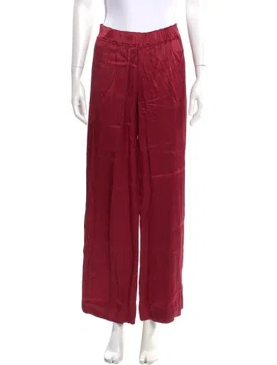 Pre-owned Liberowe Wide Leg Pants In Red