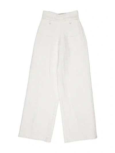 Pre-owned Liberowe Wide Leg Pants In White