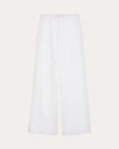 Liberowe Women's Cotton Poplin Relaxed Pajama Trousers