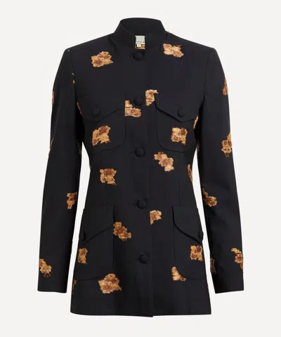 Liberowe Women's Raja Black And Bronze Wool Jacket