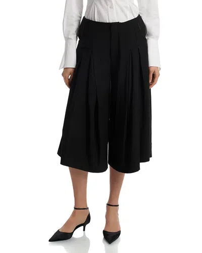 Liberowe Wool Culotte Pants In Black