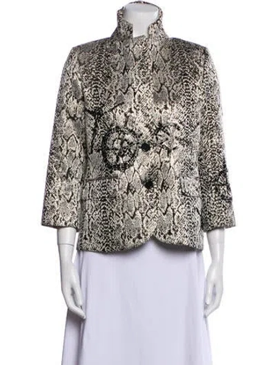 Pre-owned Libertine Animal Print Evening Jacket In White
