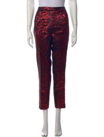 Pre-owned Libertine Animal Print Straight Leg Pants In Multicolor