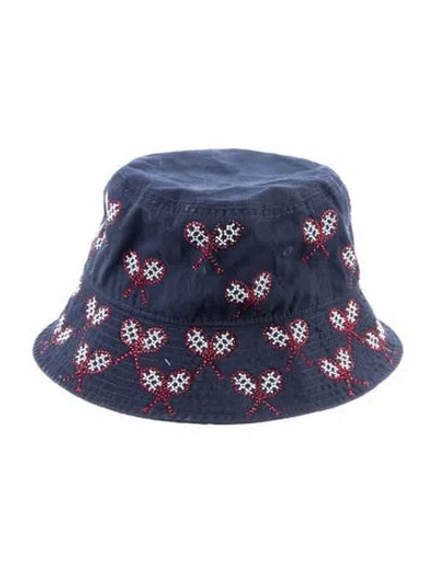Pre-owned Libertine Bedazzled Bucket Hat In Blue