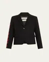 Libertine Bisou Redux Single-breasted Short Jacket In Black