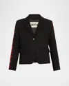 Libertine Bisou Redux Single-breasted Short Jacket In Black