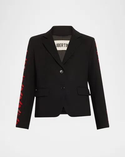 LIBERTINE BISOU REDUX SINGLE-BREASTED SHORT JACKET
