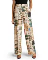 Libertine Button Card Shoppe Pleated Pants In Multi In Multi