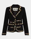 Libertine Button Luxe Short Jacket In Black