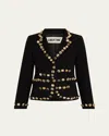 Libertine Button Luxe Short Jacket In Black