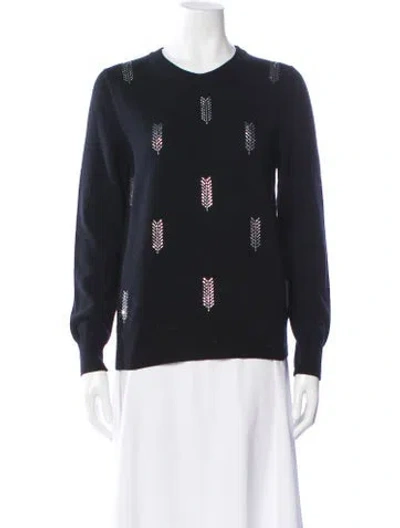 Pre-owned Libertine Cashmere Graphic Print Sweater In Black