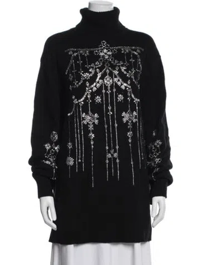 Pre-owned Libertine Cashmere Graphic Print Sweater In Black