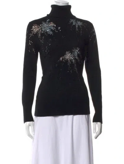 Pre-owned Libertine Cashmere Graphic Print Sweater In Black