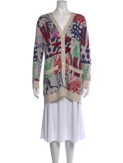 Pre-owned Libertine Cashmere Graphic Print Sweater In Multicolor