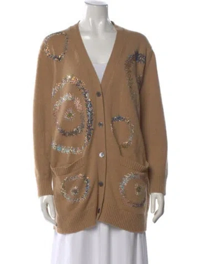 Pre-owned Libertine Cashmere Graphic Print Sweater In Neutral