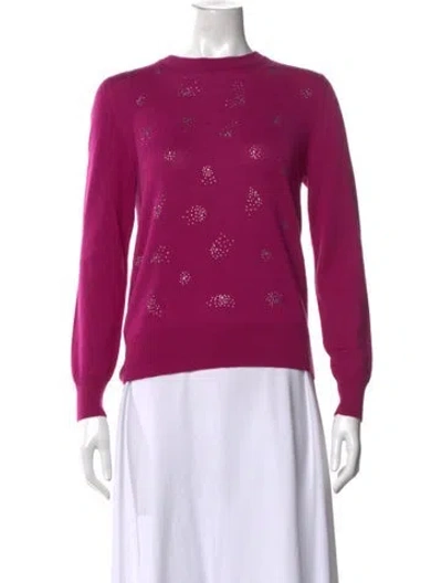 Pre-owned Libertine Cashmere Graphic Print Sweater In Purple