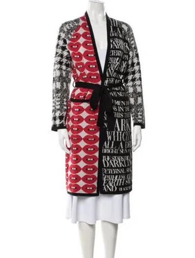 Pre-owned Libertine Cashmere Graphic Print Sweater In Red